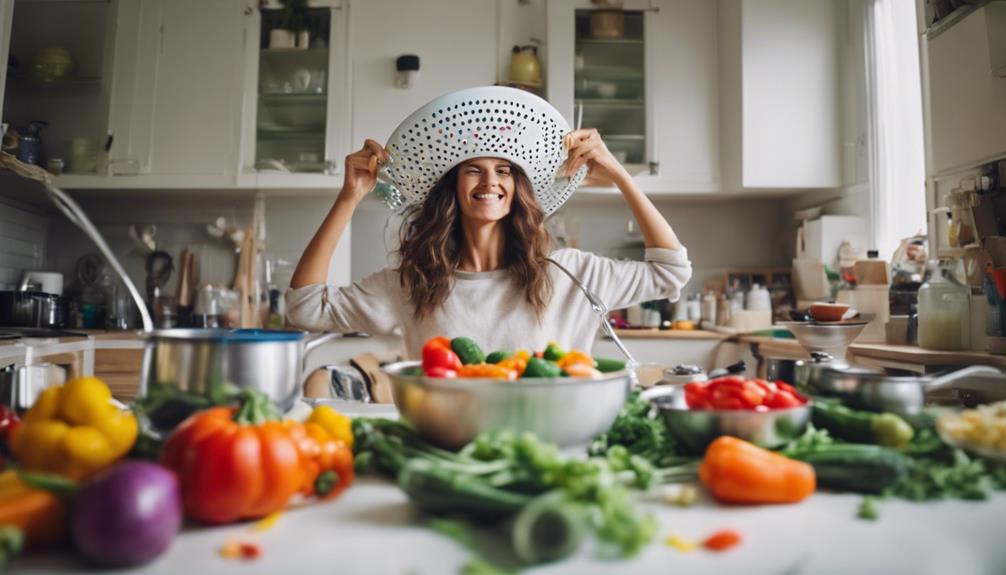 creative photography with kitchen utensils