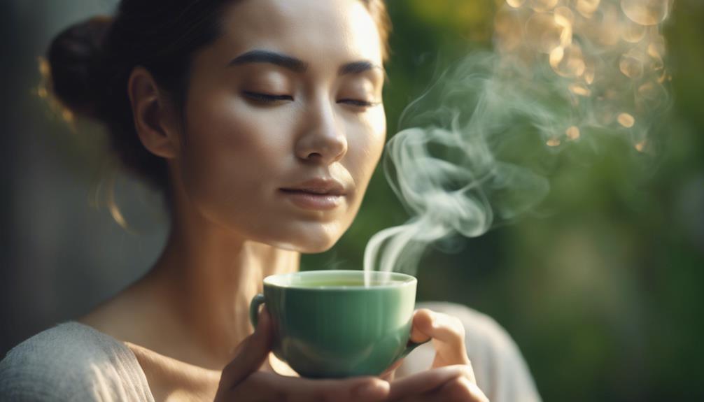invigorating green tea steam